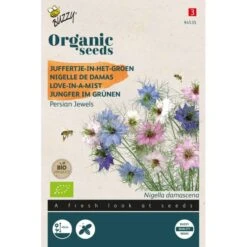 Aanbiedingen Fruit Zaden Boetiek Winkel 28 Juffertje-in-het Groen BIO - Nigella Damascena