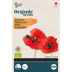 Aanbiedingen Fruit Zaden Boetiek Winkel 22 Organic Papaver Rhoeas Red BIO