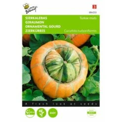 Aanbiedingen Fruit Zaden Boetiek Winkel 5 Turkse Muts - Cucurbita Maxima Turbaniformis